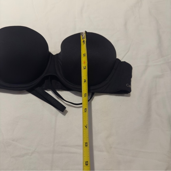 NWOT Calvin Klein Strapless Push Up Bra Detachable Straps Size 34A Black - Picture 9 of 14